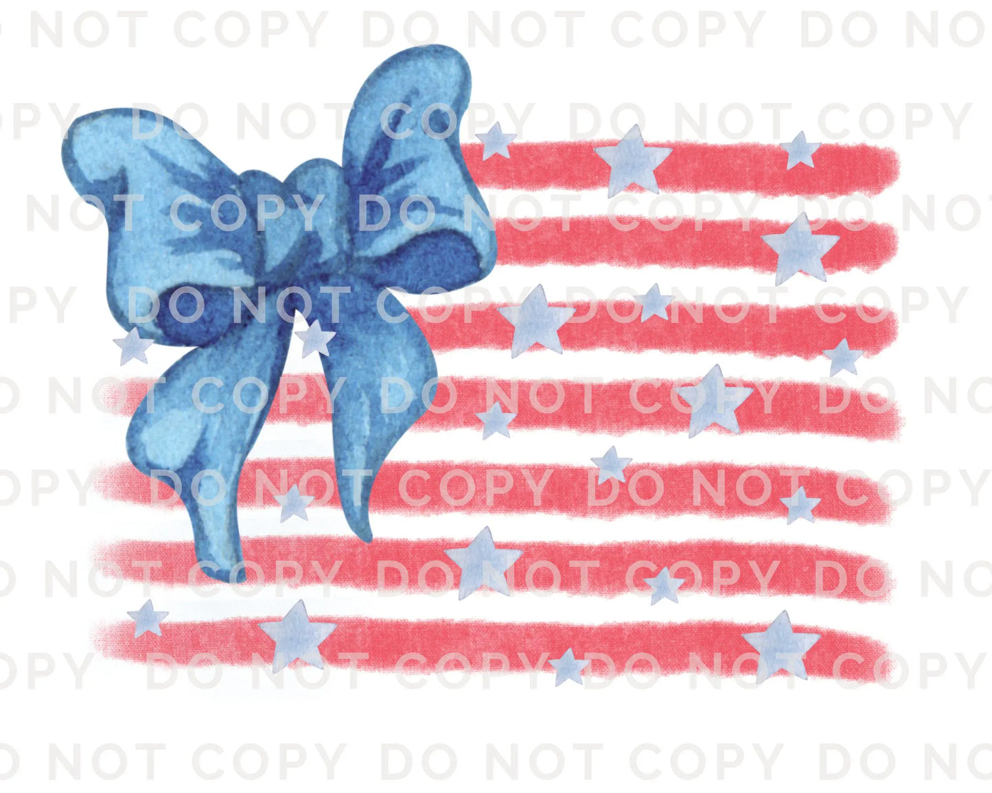 4th of July DTF Transfer, Ready to Press, T-shirt Transfer, Heat Transfer, Direct to Film, Sublimation, Memorial Day Star, American Flag Bow