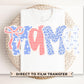4th of July DTF Transfer, Ready to Press, T-shirt Transfers, Sublimation, Direct to Film, USA, Ribbon, Bows, USA, Coquette Faux Lace Mama
