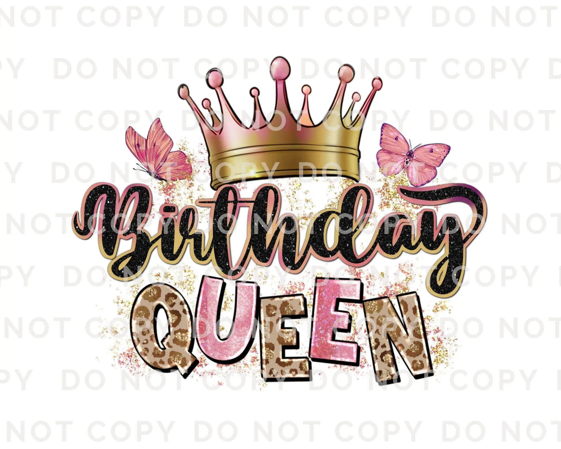 Birthday Queen DTF Transfer, Ready to Press, Sublimation T-shirt Transfers, Sublimation, Direct to Film, Party, Matching Shirts, Girls Trip