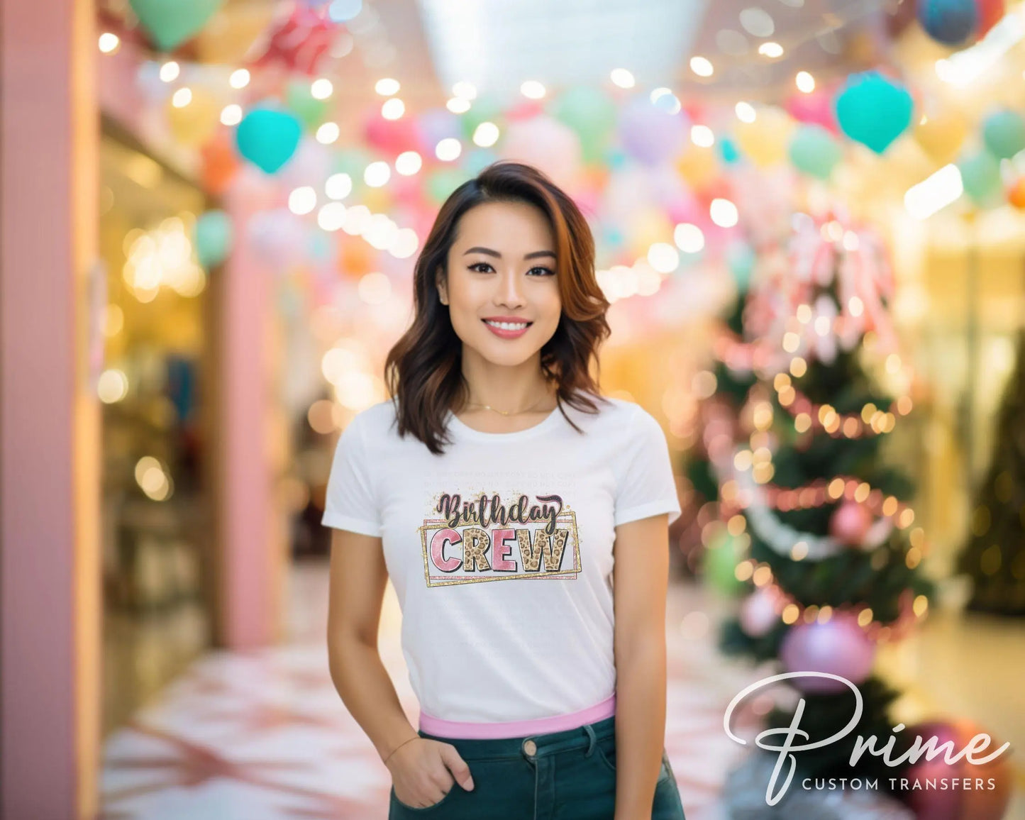Birthday Crew DTF Transfer, Ready to Press, Sublimation T-shirt Transfers, Sublimation, Direct to Film, Party, Matching Shirts, Girls Trip