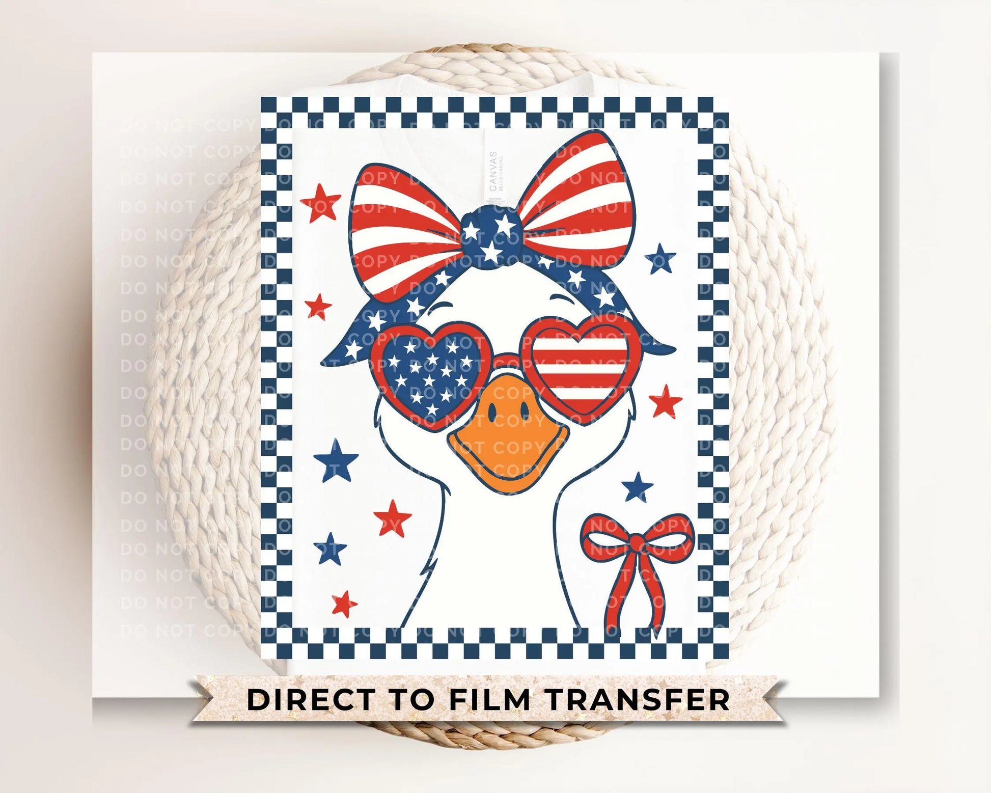 Girl Silly Goose, DTF Transfers, Ready to Press, T-shirt Transfers, Heat Transfer, Direct to Film, 4th of July Kids Patriotic Shirt, Summer