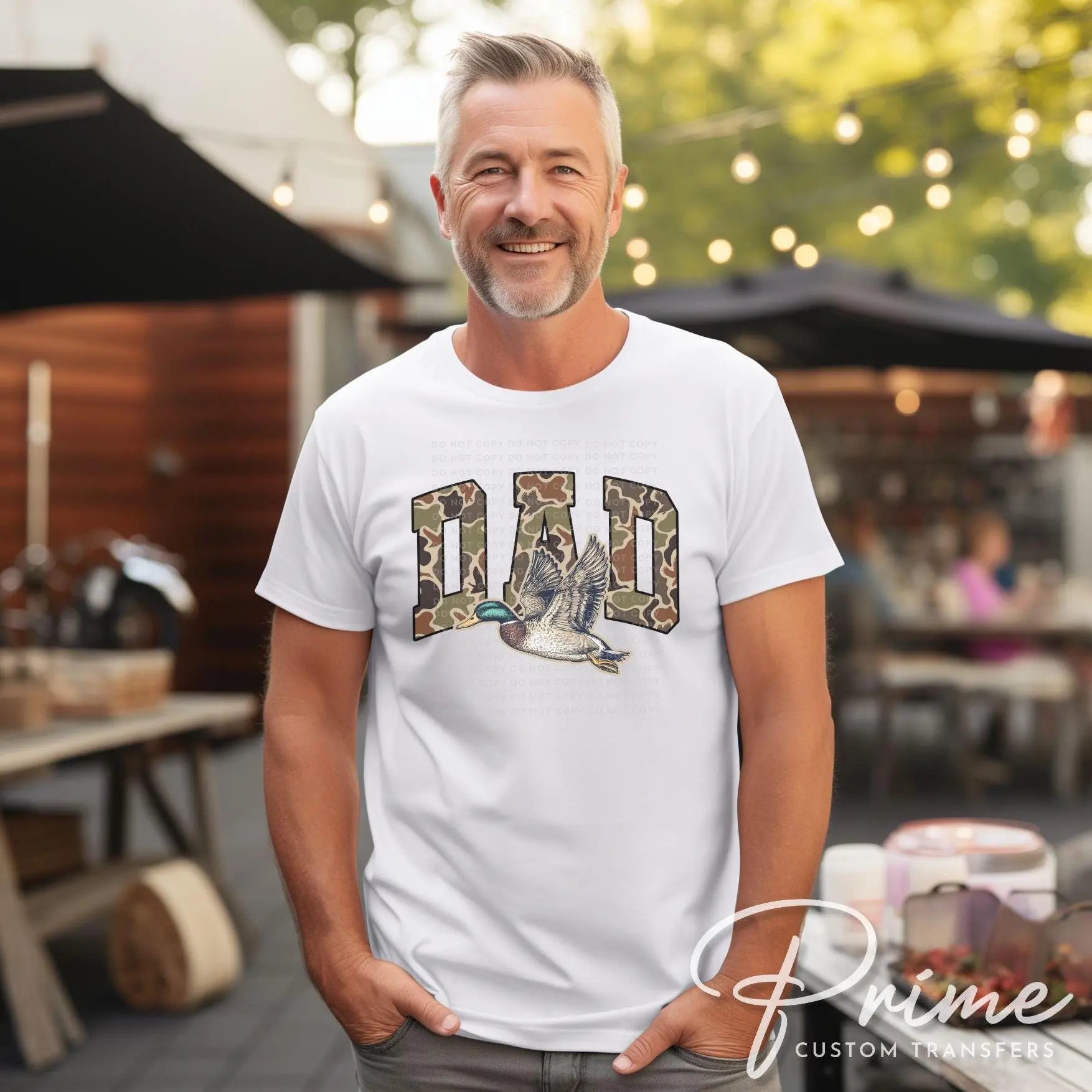 Father's Day DTF Transfer, Ready to Press, T-shirt Transfers, Sublimation, Direct to Film, Gift for Dad, Mallard Duck, Hunting Shirt