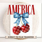 4th of July DTF Transfers, Ready to Press, T-shirt Transfers, Sublimation, Direct to Film, Memorial Day, Coquette Bows, American Cherries