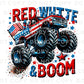 4th of July DTF Transfers, Ready to Press, T-shirt Transfers, Heat Transfer, Direct to Film, Memorial Day, Patriotic, America, Monster Truck