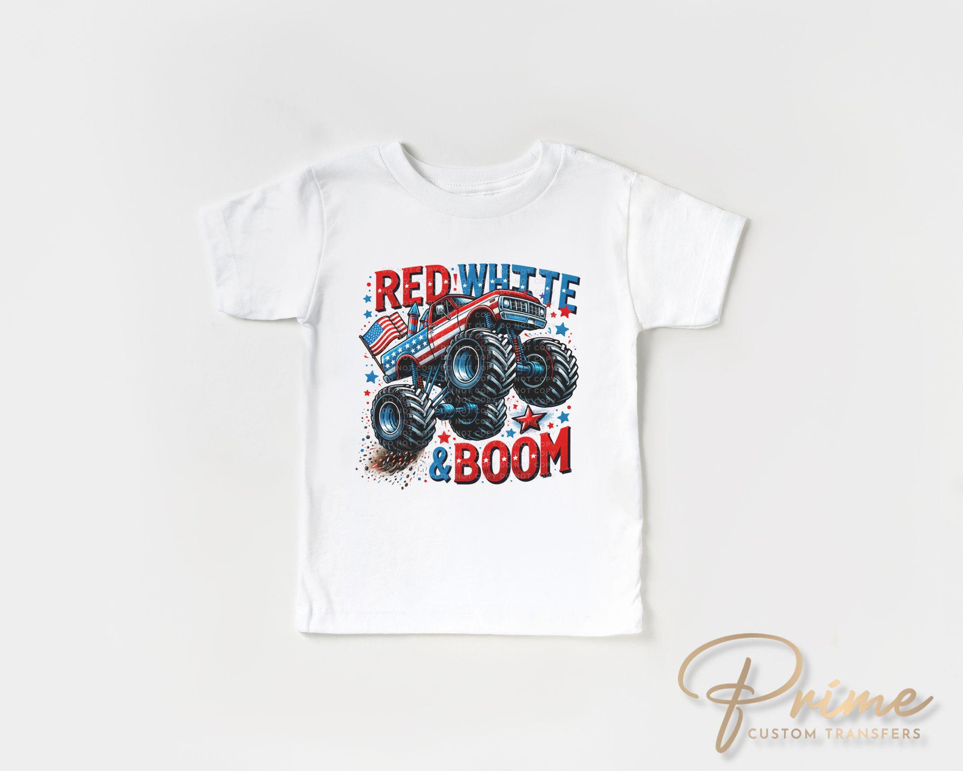 4th of July DTF Transfers, Ready to Press, T-shirt Transfers, Heat Transfer, Direct to Film, Memorial Day, Patriotic, America, Monster Truck