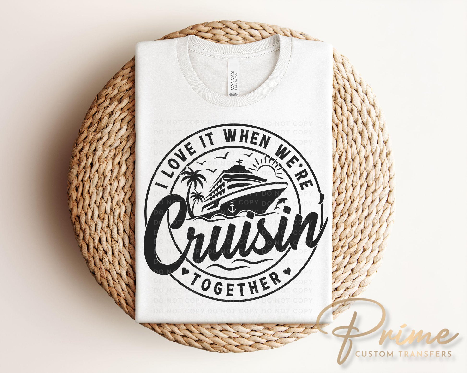 Cruise DTF Transfer, Ready to Press, T-shirt Transfer, Heat Transfer, Direct to Film, Family, Friends Matching Trip Tee Shirts, Vacation