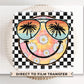 Summer DTF Transfers, Ready to Press, T-shirt Transfers, Heat Transfer, Direct to Film, Beach, Tye Dye, Vacation, Checkered Daisies Smile