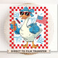 Girl Silly Goose, DTF Transfers, Ready to Press, T-shirt Transfers, Heat Transfer, Direct to Film, 4th of July Kids Patriotic Shirt, Summer