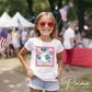 Girl Silly Goose, DTF Transfers, Ready to Press, T-shirt Transfers, Heat Transfer, Direct to Film, 4th of July Kids Patriotic Shirt, Summer
