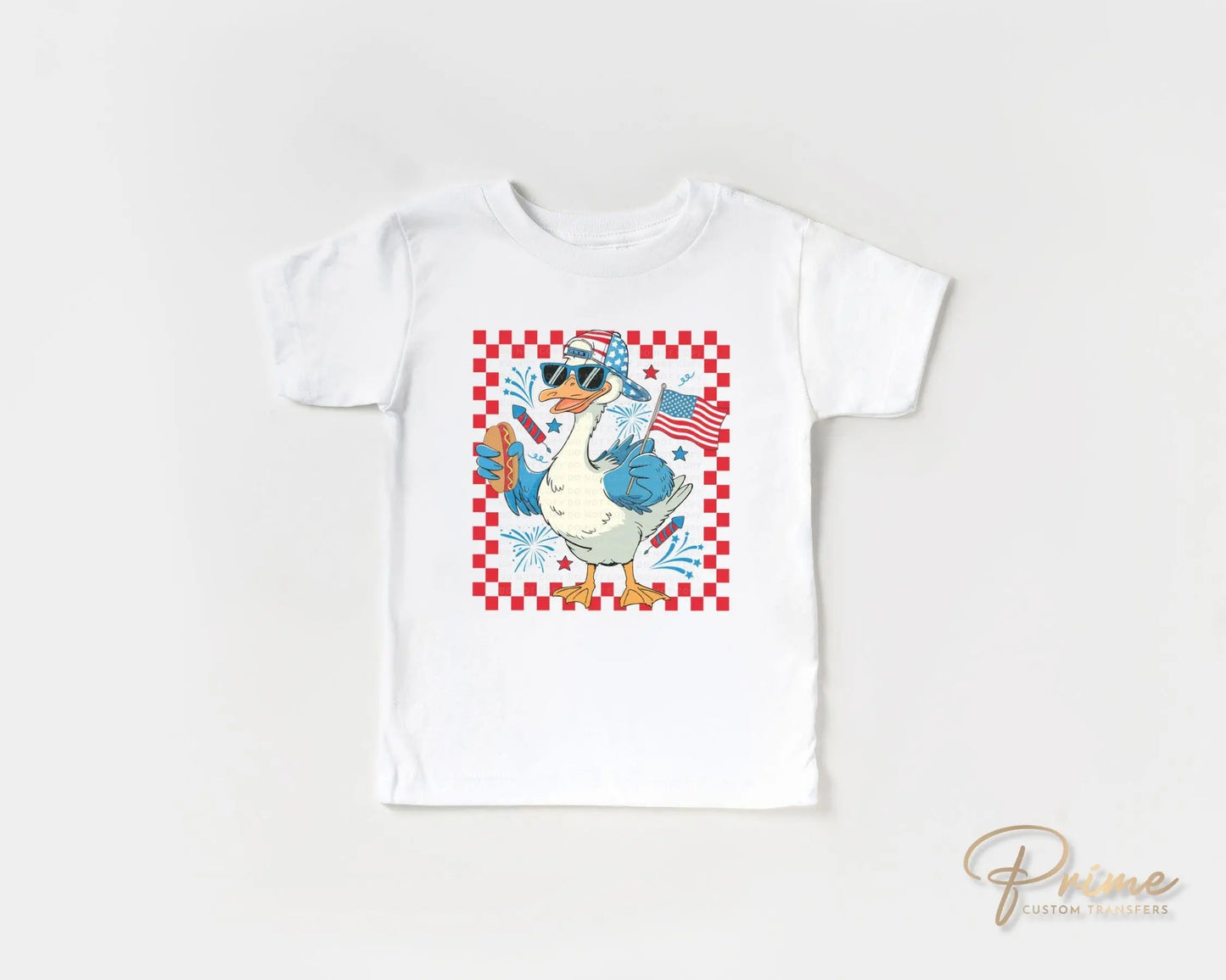 Boy Silly Goose, DTF Transfers, Ready to Press, T-shirt Transfers, Heat Transfer, Direct to Film, 4th of July Kids Patriotic Shirt, Summer
