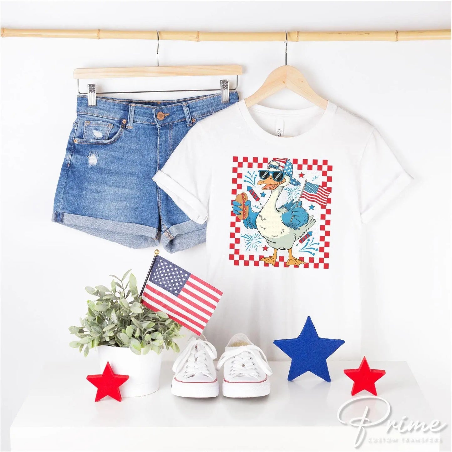 Boy Silly Goose, DTF Transfers, Ready to Press, T-shirt Transfers, Heat Transfer, Direct to Film, 4th of July Kids Patriotic Shirt, Summer