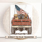 4th of July DTF Transfers, Ready to Press, T-shirt Transfers, Sublimation, Direct to Film, Pet Lover, Dogs, Patriotic Hunting Dog Truck