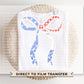 4th of July DTF Transfers, Ready to Press, T-shirt Transfers, Heat Transfer, Direct to Film, USA, Ribbon, Faux Lace Coquette Bow
