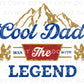 Father's Day DTF Transfer, Ready to Press, T-shirt Transfers, Heat Transfer, Direct to Film, Gift for Dad, The Man The Myth The Legend