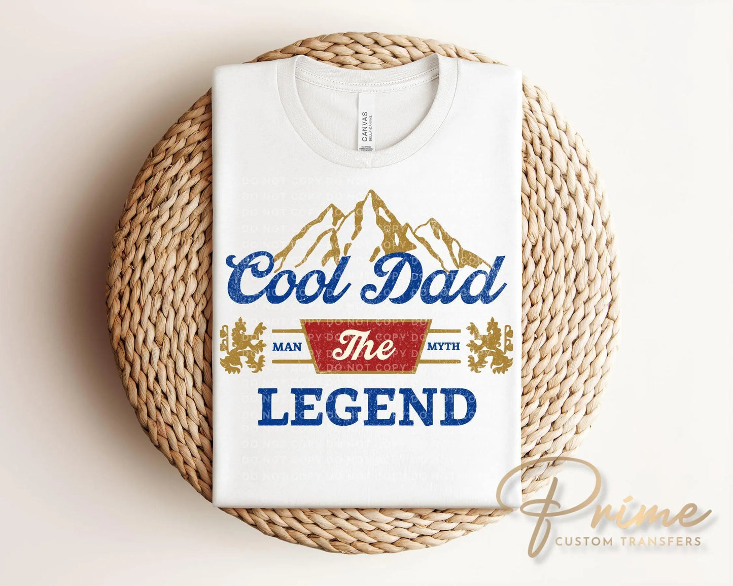 Father's Day DTF Transfer, Ready to Press, T-shirt Transfers, Heat Transfer, Direct to Film, Gift for Dad, The Man The Myth The Legend