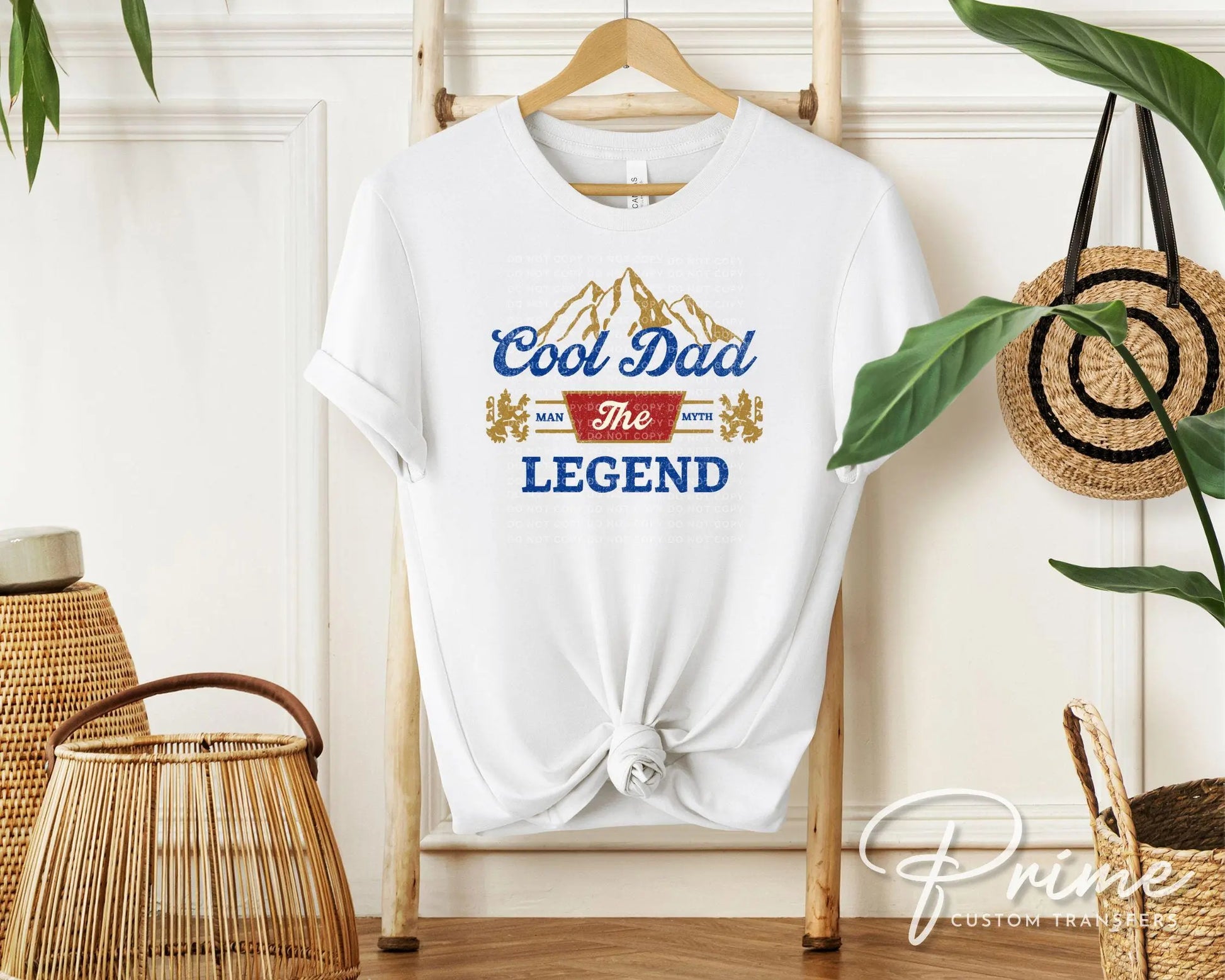 Father's Day DTF Transfer, Ready to Press, T-shirt Transfers, Heat Transfer, Direct to Film, Gift for Dad, The Man The Myth The Legend