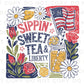 4th of July DTF Transfer, Ready to Press, Sublimation Transfer, Heat Transfer, Direct to Film, Boho Foral, Sippin' Sweet Tea and Liberty