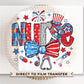 4th of July DTF Transfer, Ready to Press, T-shirt Transfer, Heat Transfer, Direct to Film, Holiday, Memorial Day, Nurse Gift, Coquette Nurse