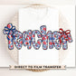 4th of July DTF Transfer, Ready to Press, T-shirt Transfer, Heat Transfer, Direct to Film, Preschool, Gift for Teacher, Floral Coquette