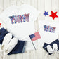 4th of July DTF Transfer, Ready to Press, T-shirt Transfer, Heat Transfer, Direct to Film, Memorial Day, America, Bows, USA Coquette Mini