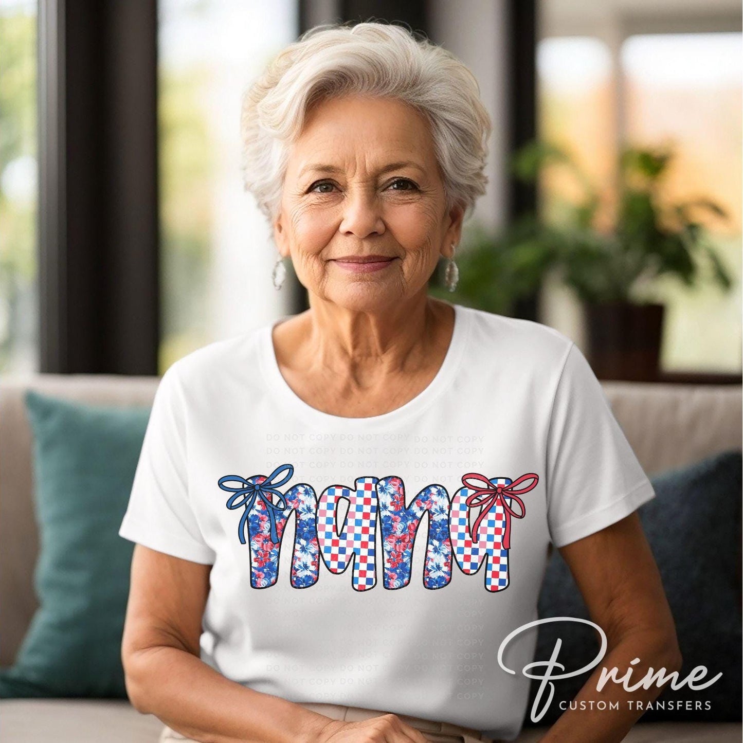 4th of July DTF Transfer, Ready to Press, T-shirt Transfer, Heat Transfer, Direct to Film, Memorial Day, America, Bows, USA Coquette Nana