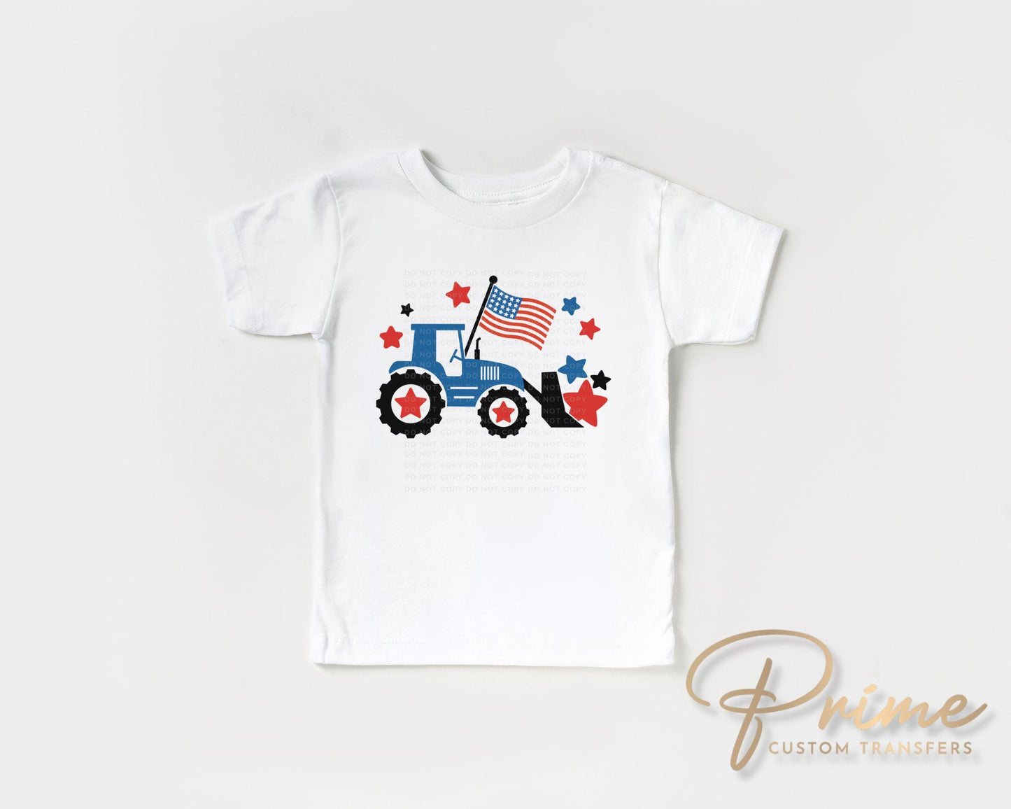 4th of July DTF Transfers, Ready to Press, T-shirt Transfers, Heat Transfer, Direct to Film, Memorial Day, American Boy, Patriotic Tractor