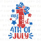 4th of July DTF Transfers, Ready to Press, T-shirt Transfers, Heat Transfer, Direct to Film, Memorial Day, American Boy, First 4th of July