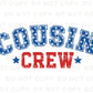 4th of July DTF Transfers, Ready to Press, T-shirt Transfers, Heat Transfer, Direct to Film, Memorial Day, Matching Shirts, Cousin Crew