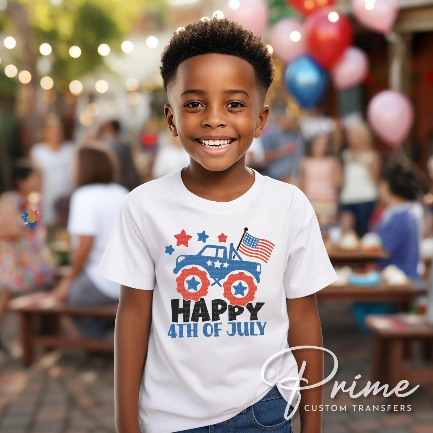 4th of July DTF Transfers, Ready to Press, T-shirt Transfers, Heat Transfer, Direct to Film, Memorial Day, American Boy, Patriotic Tractor
