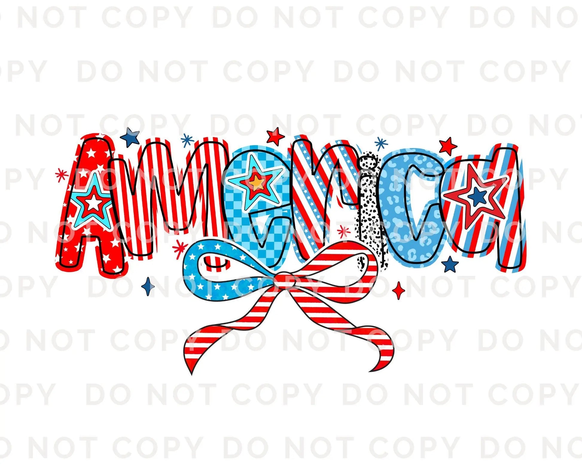 4th of July DTF Transfer, Memorial Day DTF, Independence Day, Ready to Press, T-shirt Transfer, Direct to Film, America Coquette