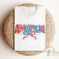 4th of July DTF Transfer, Memorial Day DTF, Independence Day, Ready to Press, T-shirt Transfer, Direct to Film, America Coquette