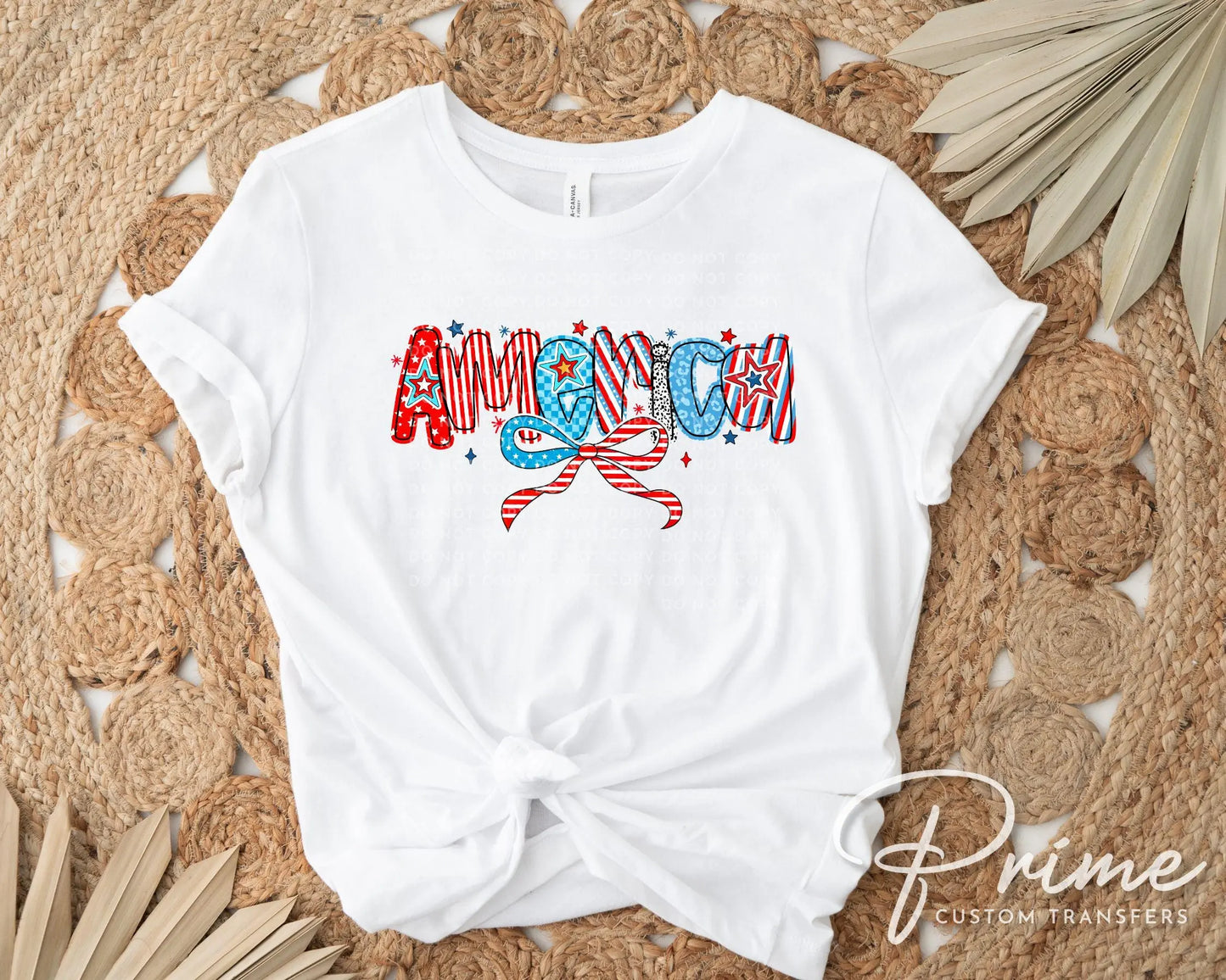 4th of July DTF Transfer, Memorial Day DTF, Independence Day, Ready to Press, T-shirt Transfer, Direct to Film, America Coquette
