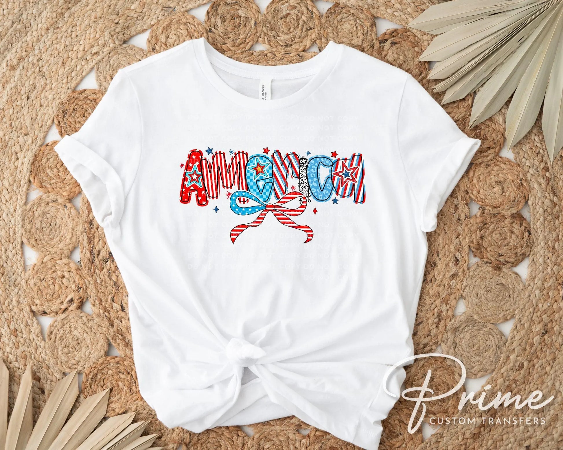 4th of July DTF Transfer, Memorial Day DTF, Independence Day, Ready to Press, T-shirt Transfer, Direct to Film, America Coquette