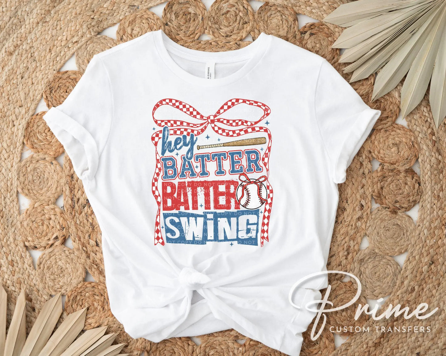Baseball DTF Transfer, Ready to Press, Sublimation, Heat Transfer, Direct to Film, Sport Mama, Coquette Bow, Swing Batter Batter Swing