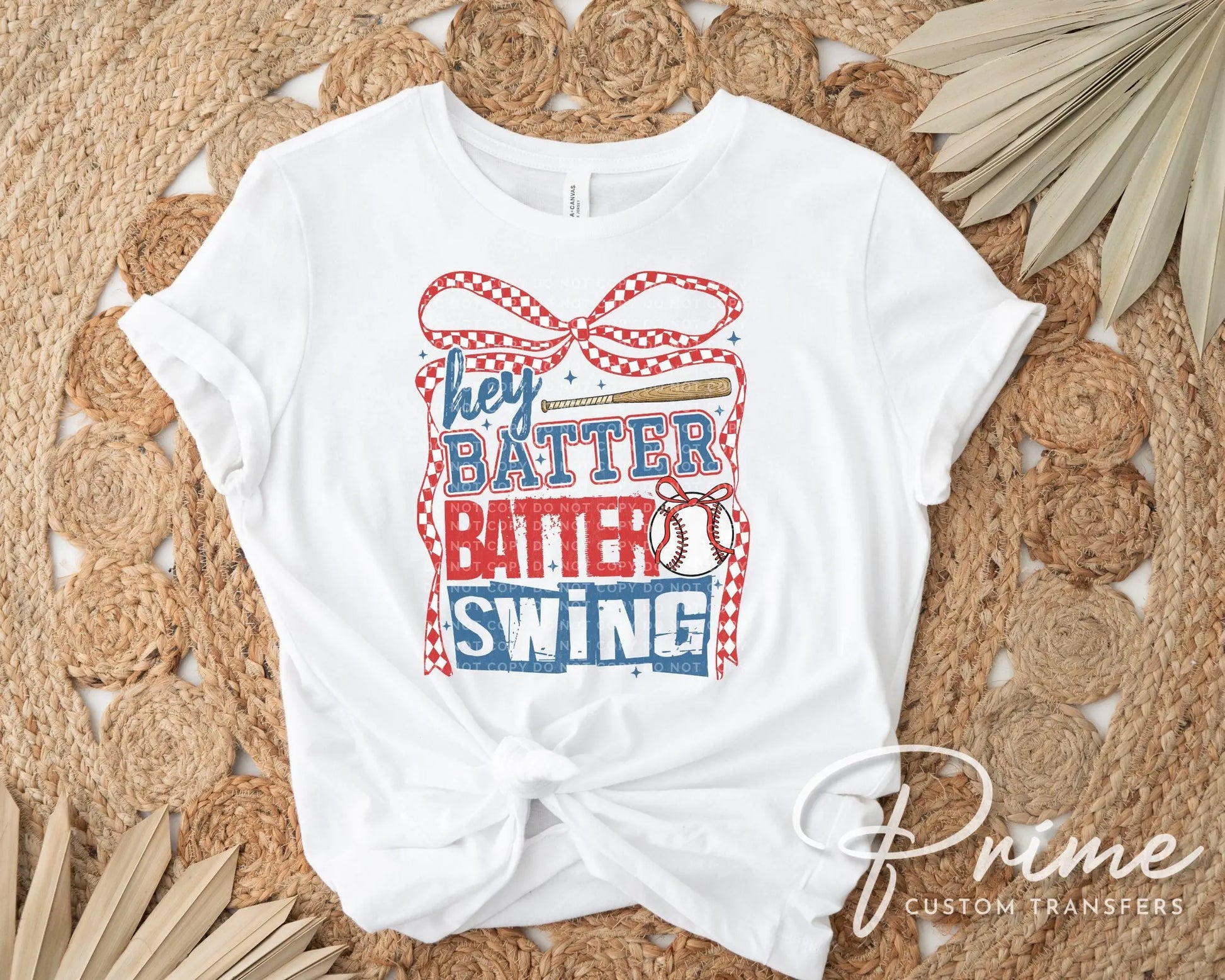 Baseball DTF Transfer, Ready to Press, Sublimation, Heat Transfer, Direct to Film, Sport Mama, Coquette Bow, Swing Batter Batter Swing