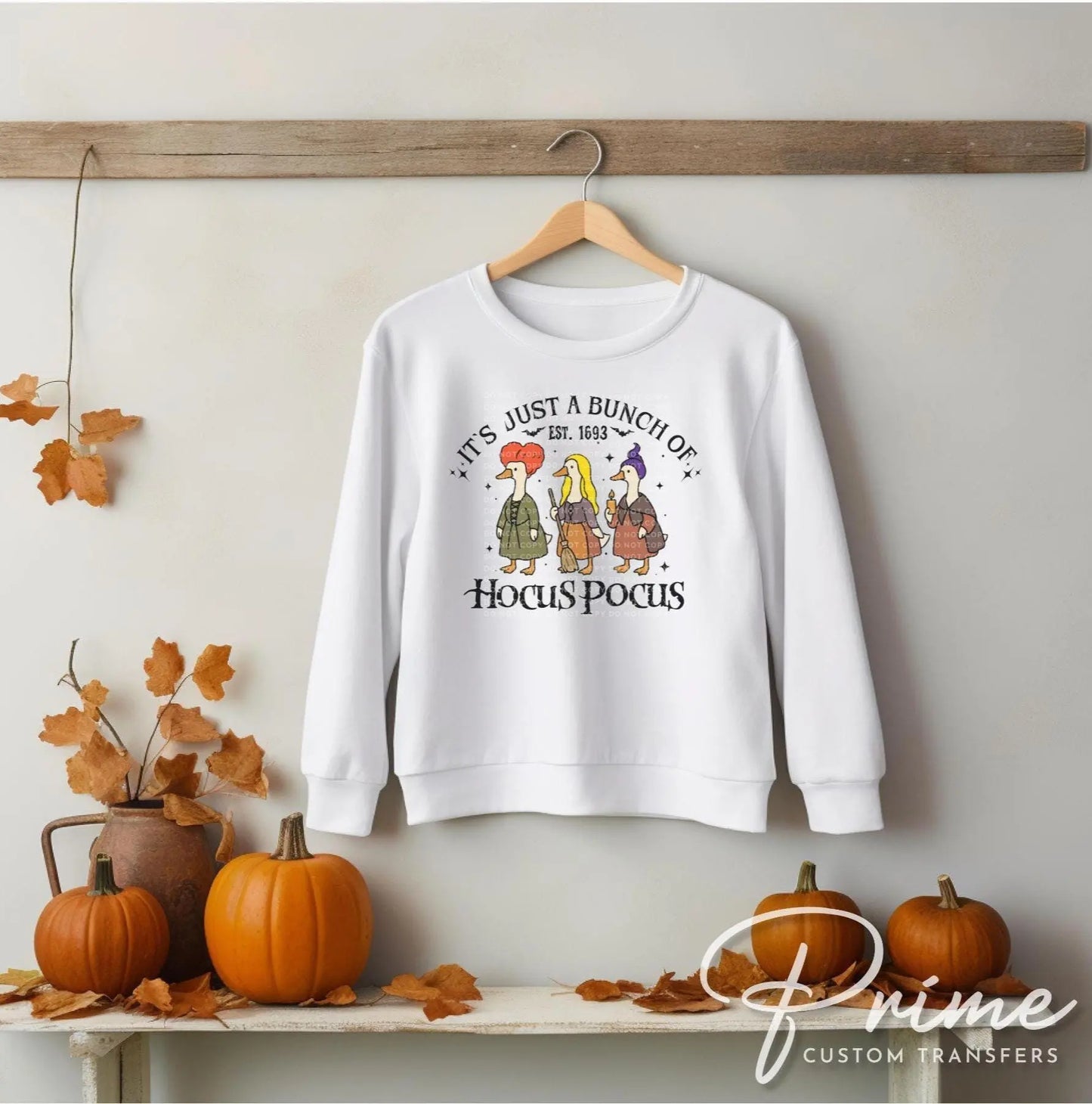 Halloween DTF Transfer, Ready to Press, Sublimation Transfer, Heat Transfer, Direct to Film, Spooky Season, Fall Shirt Transfer, Silly Goose
