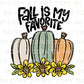 Fall DTF Transfer, Ready to Press, Sublimation Transfer, Heat Transfer, Direct to Film, Autumn, Doodle, Pumpkin Patch, Sunflowers, Colorful