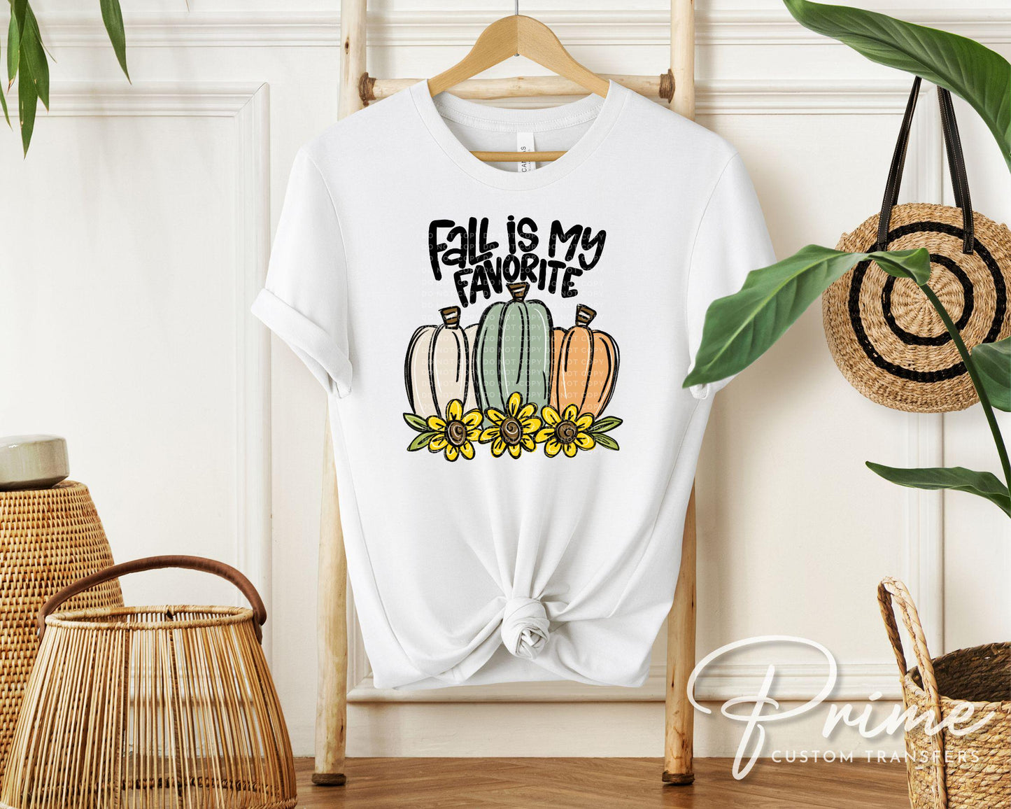 Fall DTF Transfer, Ready to Press, Sublimation Transfer, Heat Transfer, Direct to Film, Autumn, Doodle, Pumpkin Patch, Sunflowers, Colorful