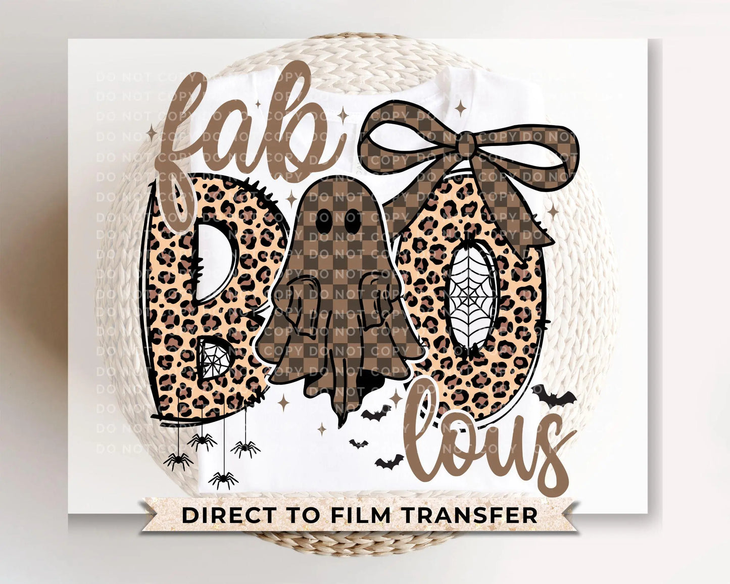 Fall DTF Transfers, Ready to Press, T-shirt Transfers, Heat Transfer, Direct to Film, Autumn, Ghost, Leopard, Cheetah, Coquette Fab Boo Lous