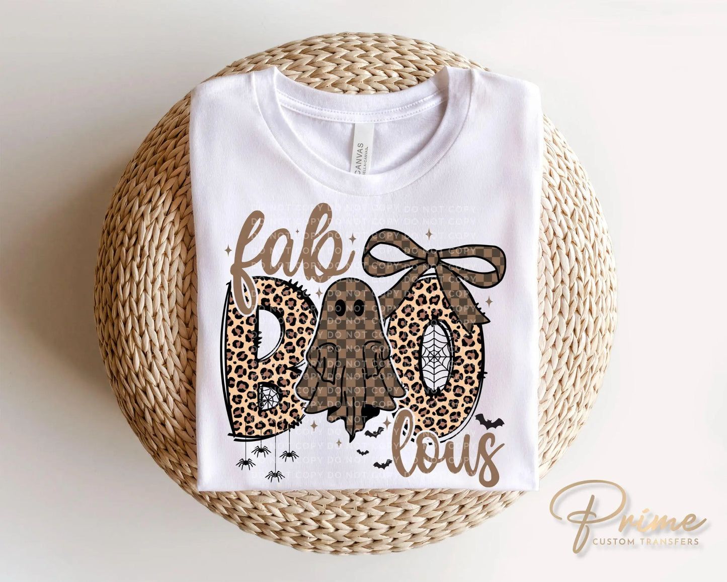 Fall DTF Transfers, Ready to Press, T-shirt Transfers, Heat Transfer, Direct to Film, Autumn, Ghost, Leopard, Cheetah, Coquette Fab Boo Lous