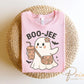 Boo-Jee Halloween Ghost DTF Transfers, Ready to Press, T-shirt Transfers, Heat Transfer, Sublimation Transfers, Direct to Film, Fall