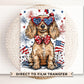 4th of July DTF Transfers, Ready to Press, Sublimation T-shirt Transfers, Heat Transfer, Direct to Film, Memorial Day, USA, Dog Mom