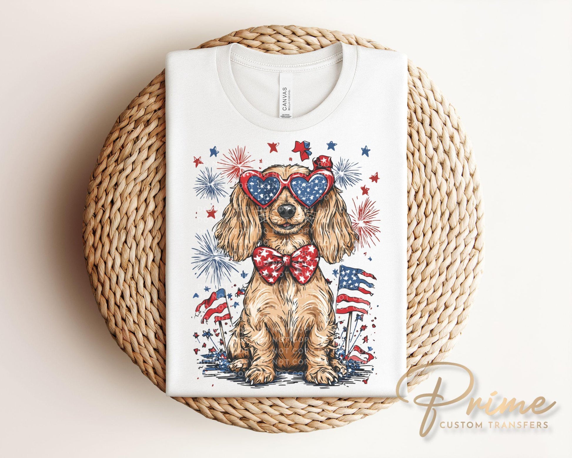 4th of July DTF Transfers, Ready to Press, Sublimation T-shirt Transfers, Heat Transfer, Direct to Film, Memorial Day, USA, Dog Mom