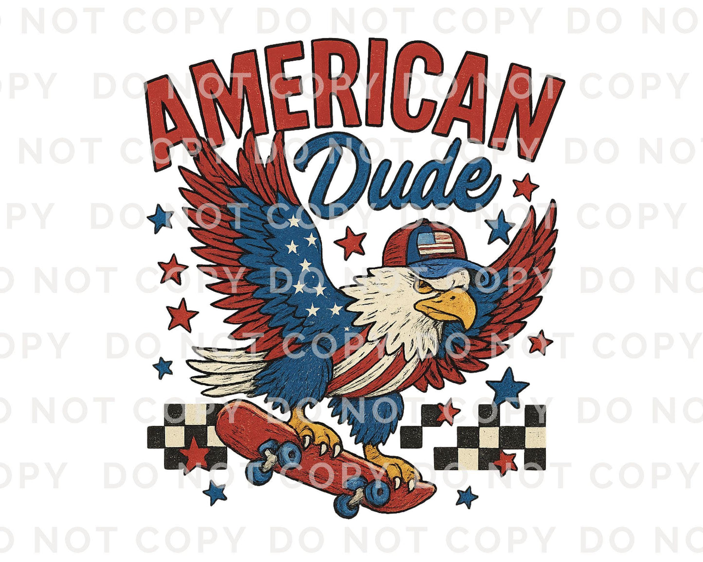 4th of July DTF Transfers, Ready to Press, T-shirt Transfers, Sublimation, Direct to Film, USA, Holiday, Independence, American Dude