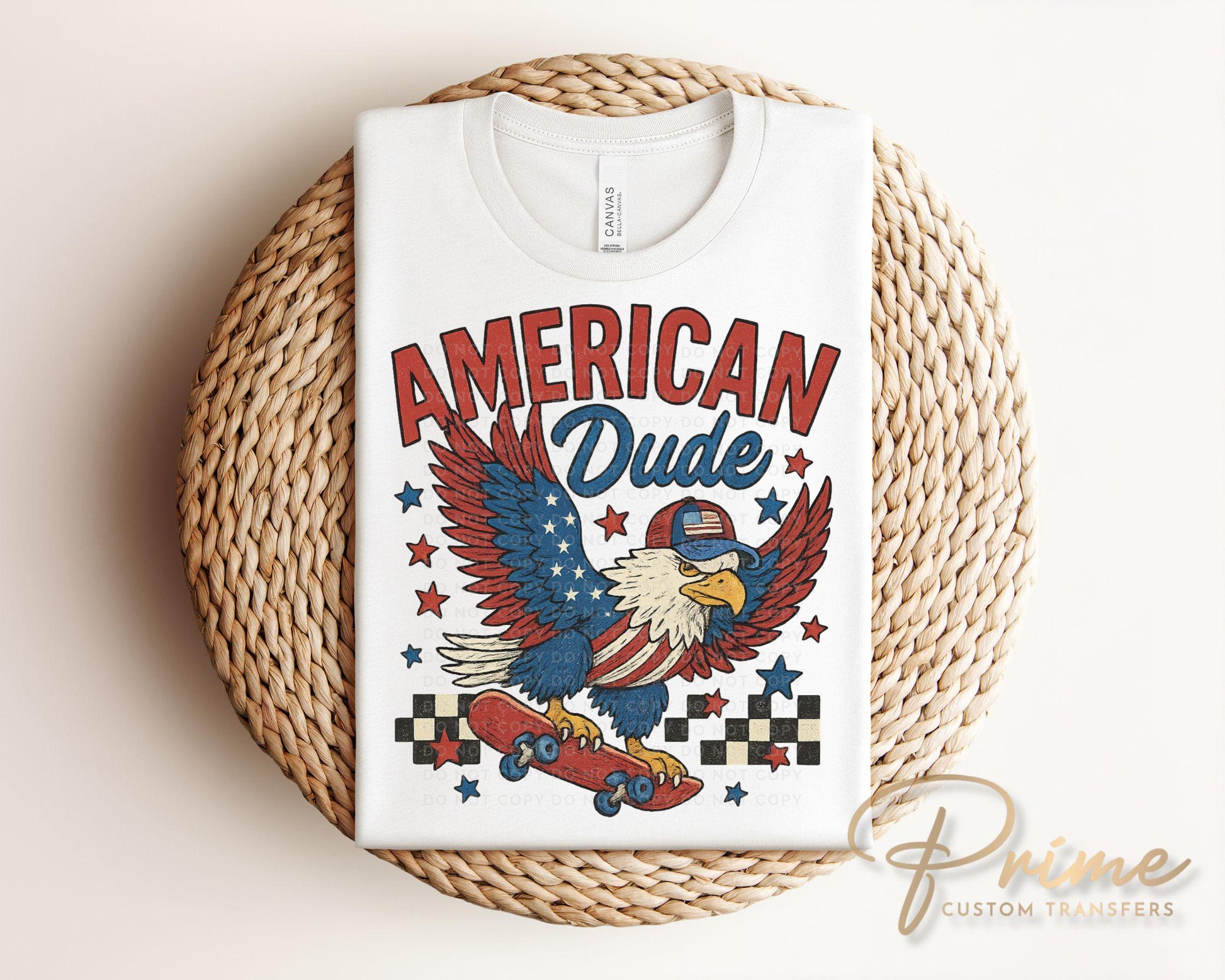 4th of July DTF Transfers, Ready to Press, T-shirt Transfers, Sublimation, Direct to Film, USA, Holiday, Independence, American Dude