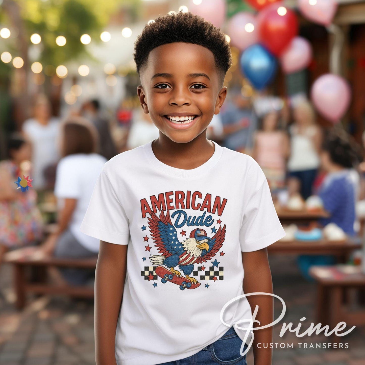 4th of July DTF Transfers, Ready to Press, T-shirt Transfers, Sublimation, Direct to Film, USA, Holiday, Independence, American Dude