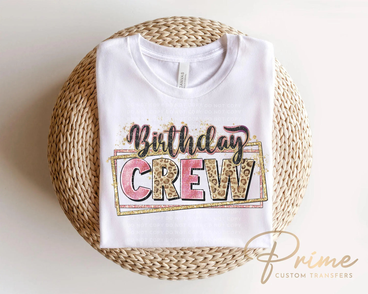 Birthday Crew DTF Transfer, Ready to Press, Sublimation T-shirt Transfers, Sublimation, Direct to Film, Party, Matching Shirts, Girls Trip