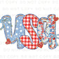 Coquette 4th of July DTF Transfers, Ready to Press, T-shirt Transfers, Sublimation, Direct to Film, Ribbon, Bows, USA Floral Coquette