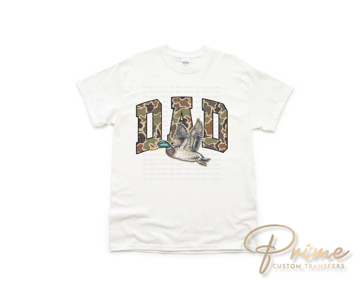 Father's Day DTF Transfer, Ready to Press, T-shirt Transfers, Sublimation, Direct to Film, Gift for Dad, Mallard Duck, Hunting Shirt