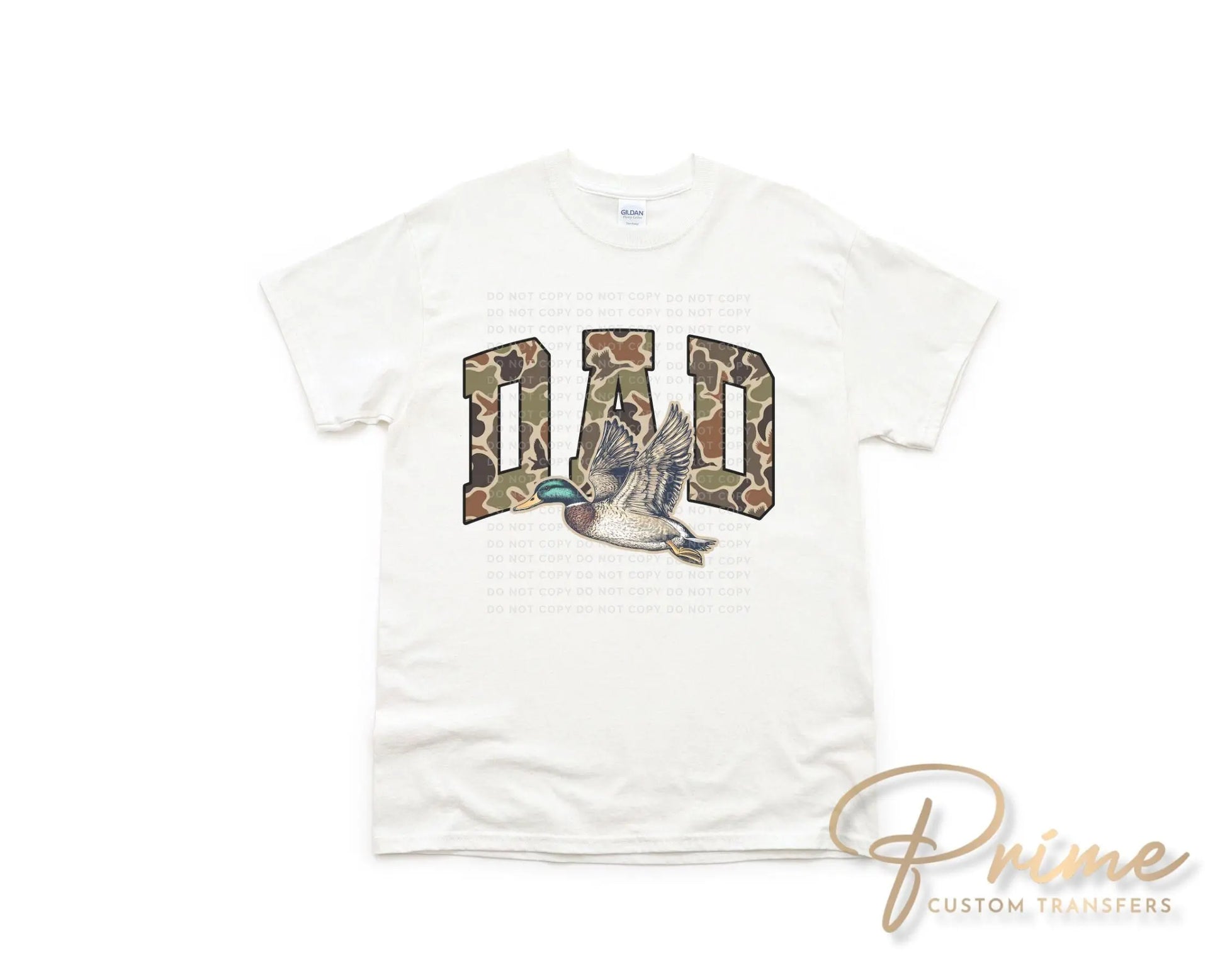 Father's Day DTF Transfer, Ready to Press, T-shirt Transfers, Sublimation, Direct to Film, Gift for Dad, Mallard Duck, Hunting Shirt
